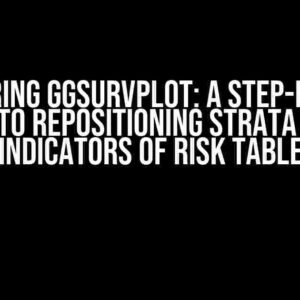 Mastering ggSurvPlot: A Step-by-Step Guide to Repositioning Strata Color Indicators of Risk Table