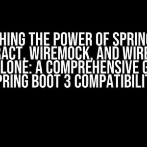 Unleashing the Power of Spring Cloud Contract, WireMock, and WireMock Standalone: A Comprehensive Guide to Spring Boot 3 Compatibility